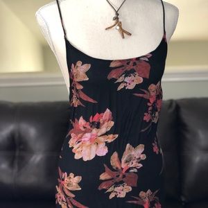 Free People low back floor length dress.  Large